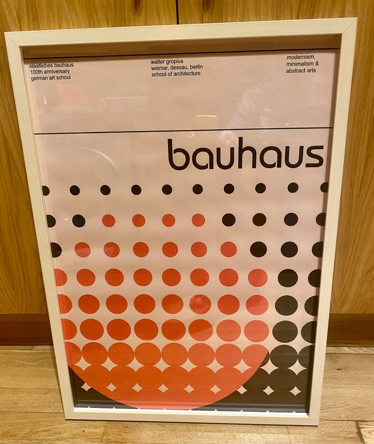 image for BAUHAUS LARGER FRAMED PRINTS - £15 to £25 EACH - CASH ON COLLECTION ONLY
