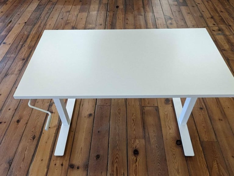 IKEA adjustable height  TROTTEN Desk sit/stand, white, 160x80 cm
