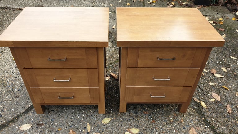image for Bed side drawers x 2