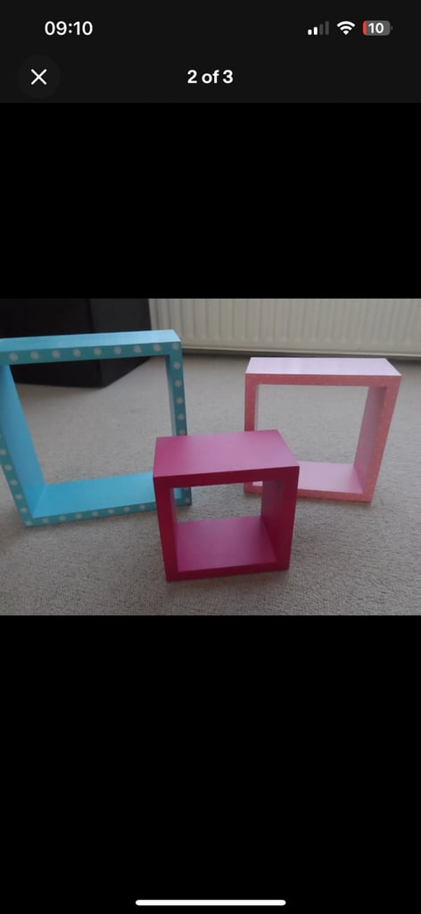 Box shelves. Set of 3. Dunelm.