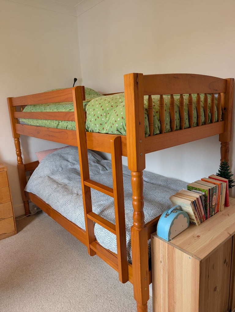 Solid pine bunk bed
