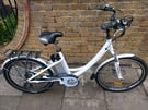 NO KEYS Unisex White 36V PAS+ Throttle 25kmh electric bike bicycle 