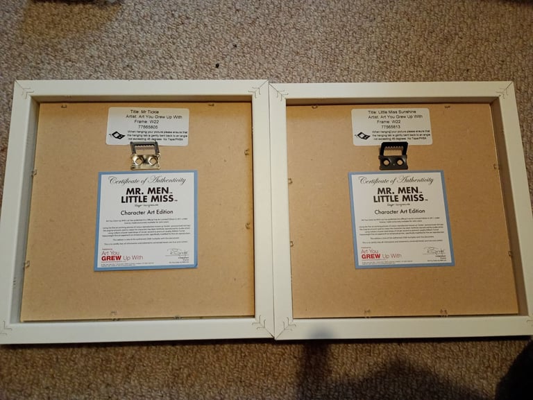 Mr Men and Little Miss framed prints
