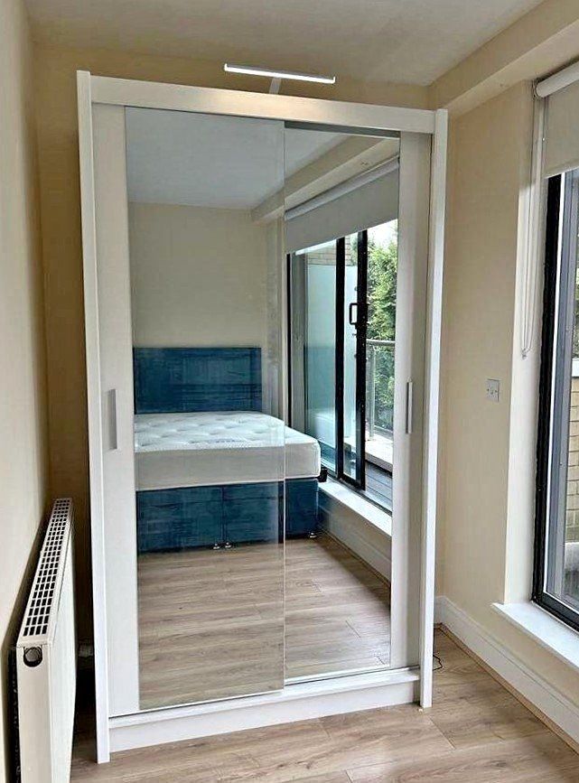 image for ]] Get It Today = 120cm Berlin Wardrobe | 2 Sliding Door wardrobe | For Sale ]]