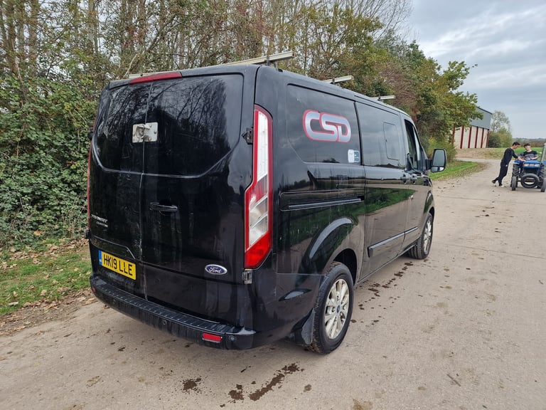 2019 Ford Transit Custom Black 6 Seat Crew Cab  LTD Top Spec Spares &amp; Repairs