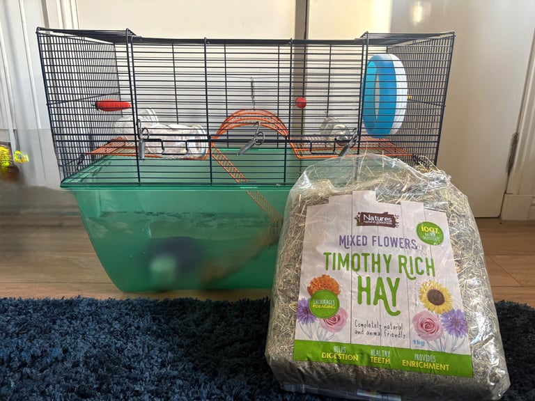 Hamster cage and accessories 