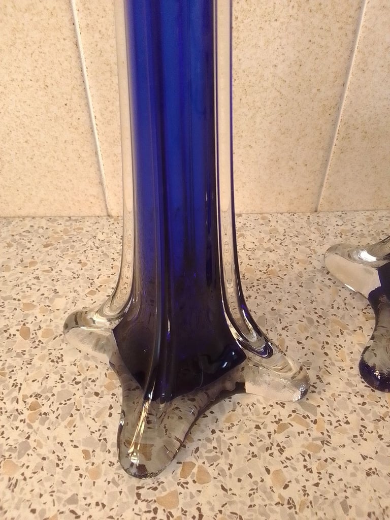 Glass tall slim bud vases (Eiffel Tower Vases)