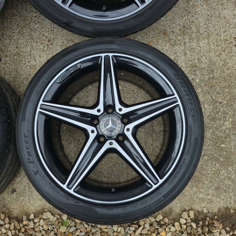 Genuine Mercedes E Class AMG 18" Alloy Wheels W213 Night Edition Goodyear