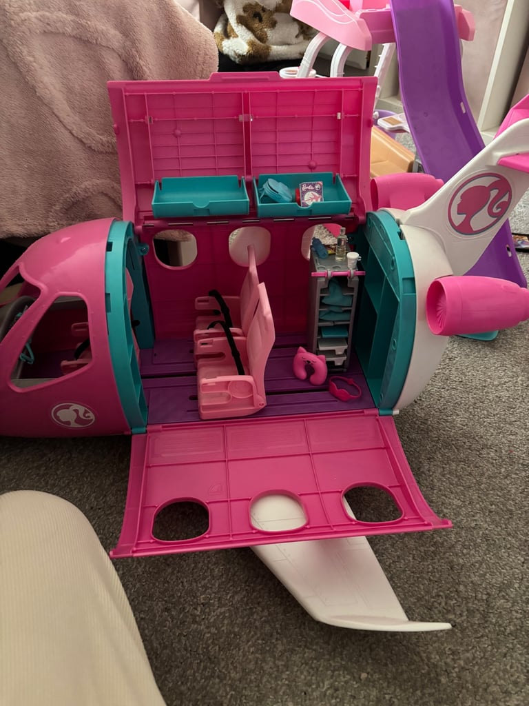 image for Large Barbie aeroplane with accessories 