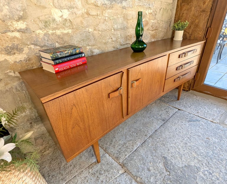 Mid Century Teak Sideboard - 6Ft Long - Beautility