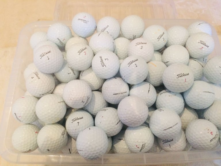 STILL AVAILABLE - Titleist Pro V1 Black and Pro V1x Red Numerals - 50p or £1 Each