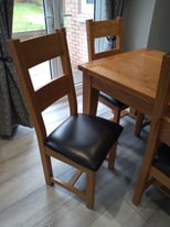 Solid Oak Extendable Dining Table and 6 Chairs