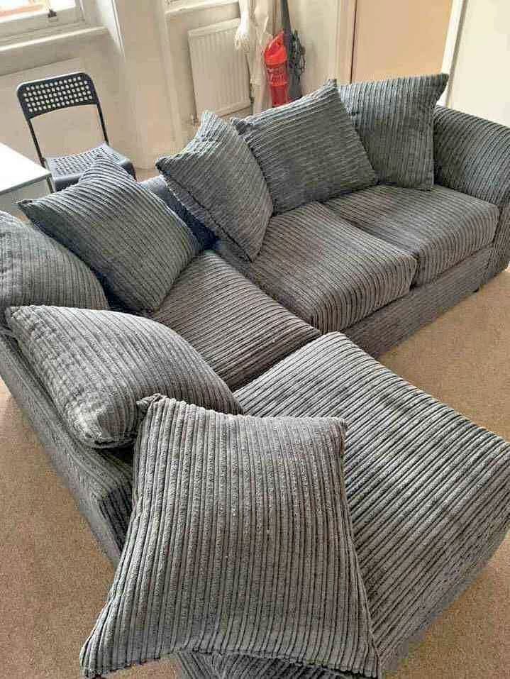 image for Christmas Big Sale Corner Sofa L Shape With Stools