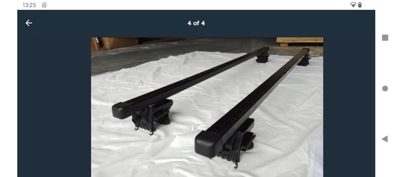 image for Roof Bars Paddy Hopkirk For Raised Rails With Gap Below - Locking With Keys 