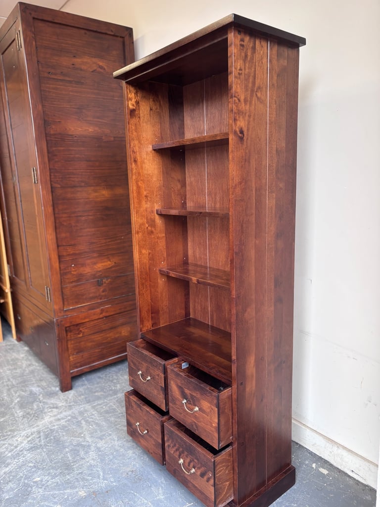 Next chestnut solid wood bookcase ! Excellent condition!