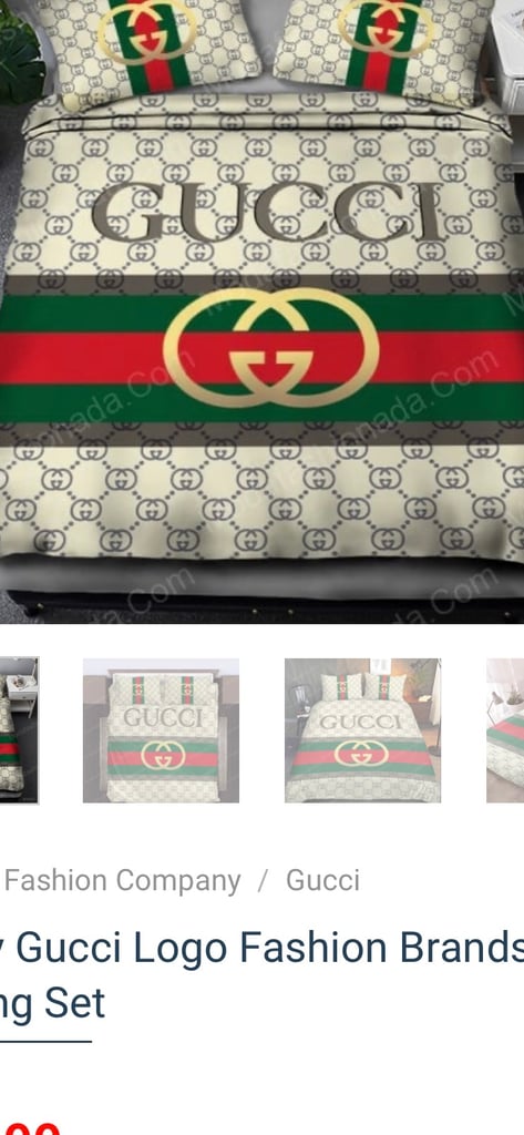 Gucci luxury king size 4 piece bedding set | in Eccleshall, Staffordshire |  Gumtree