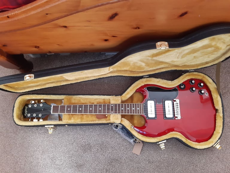 image for Epiphone Inspired by Gibson Tony Iommi SG Special with Case AS New Condition plus free Fender Amp