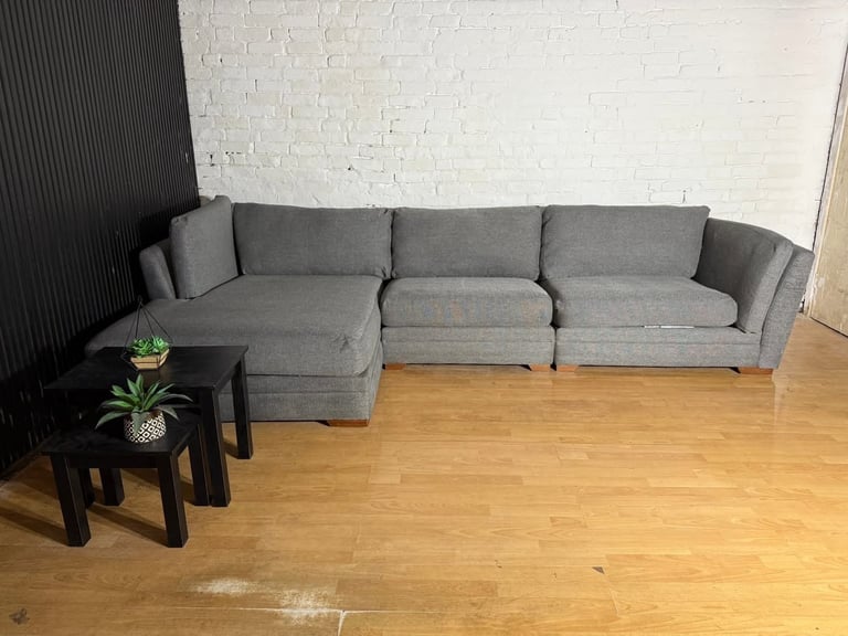 DFS Ada Large Grey Corner Sofa FREE SAME/NEXT DAY DELIVERY