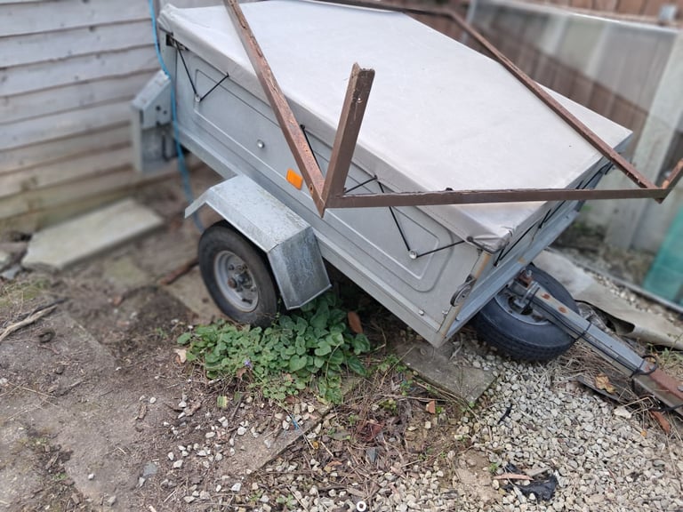 Erde 122 aluminium trailer with extension cage