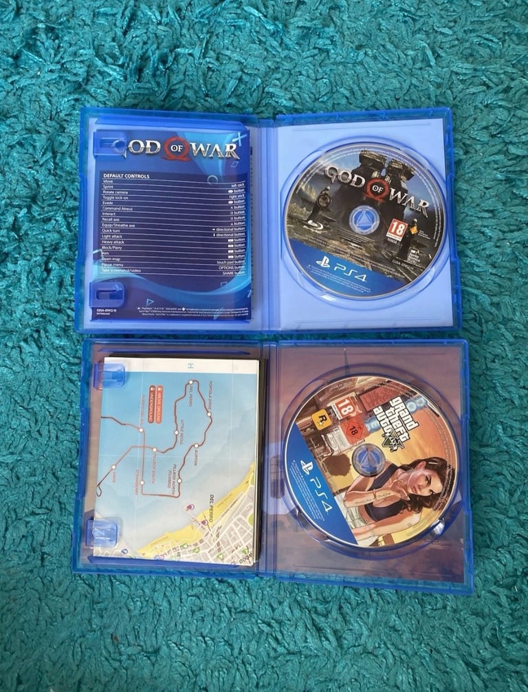 PlayStation 4 Slim (500GB) with 1 Controller + GTA V & God of War | Excellent Condition