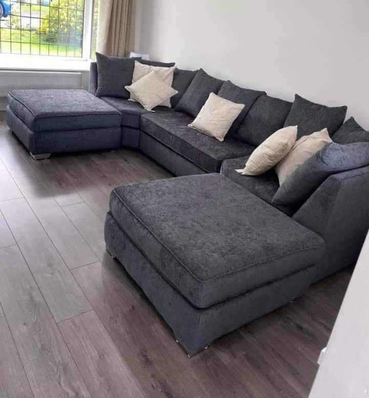 Quick Delivery: Brand New U Shape Fabric Corner Sofa for Sale