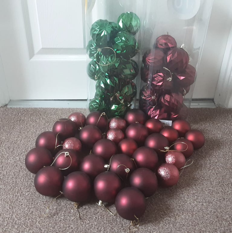 image for Bundle of 60 Christmas Baubles 