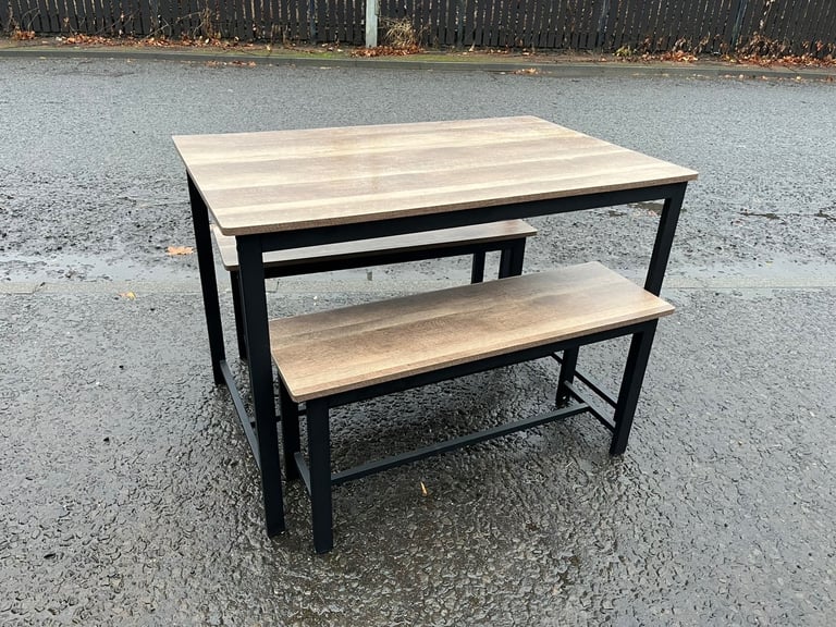 Dinning table with benches 