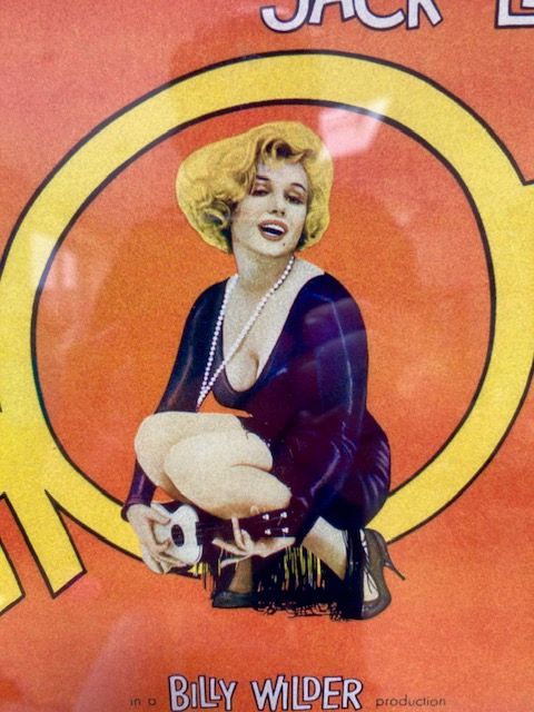 SOME LIKE IT HOT FILM POSTER WALL PRINT, MARILYN MONROE, FRAMED GLAZED 