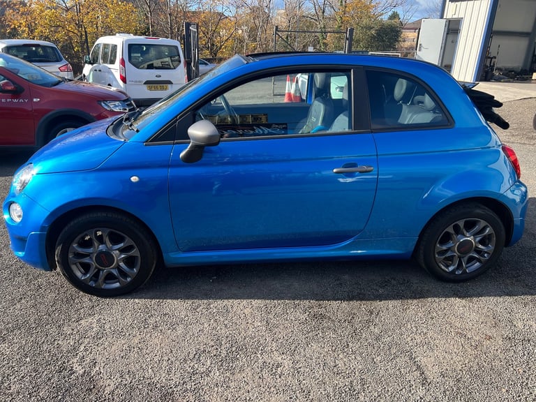 1 former keeper 2016 16 Fiat, 500, Convertible,1.2 petrol fsh 2 sets of keys mot 5/2026 £2295