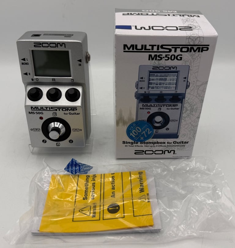 Zoom MS50G MultiStomp Multi Guitar Effect Pedal - Silver - Boxed - USED