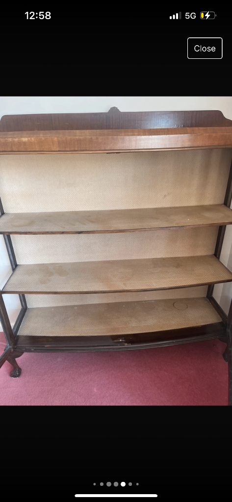 Antique glass cabinet