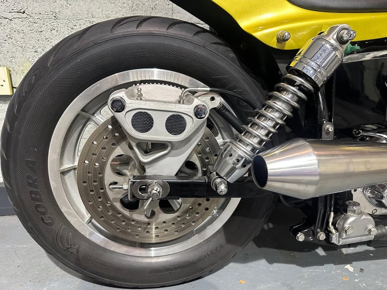 Harley-Davidson. Magazine featured Flattracker. 93 cubic inch S&S Engine