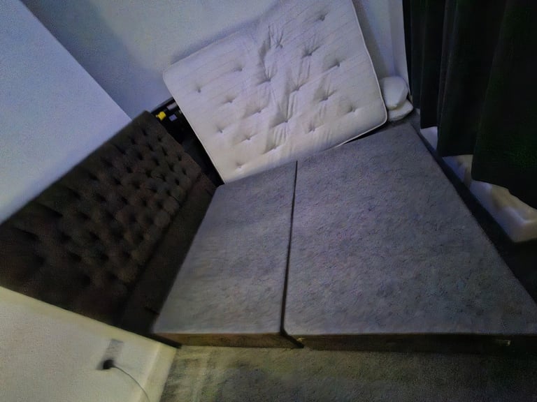 image for Divan type bed base + headboard