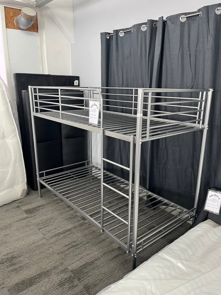 image for Sargon Silver 3ft Metal Bunk Bed