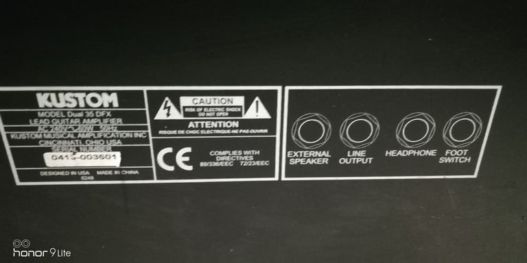 Kustom Guitar Amp, dual 35 DFX