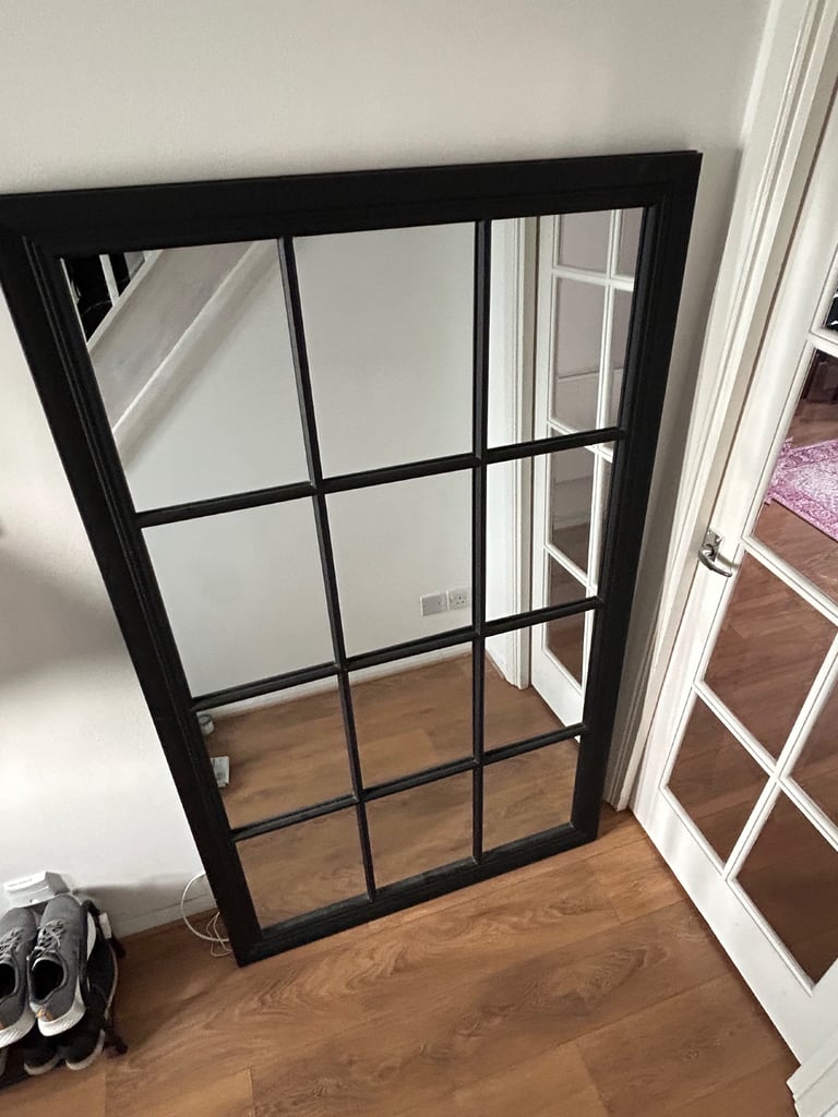 Standing Large Black Mirror 