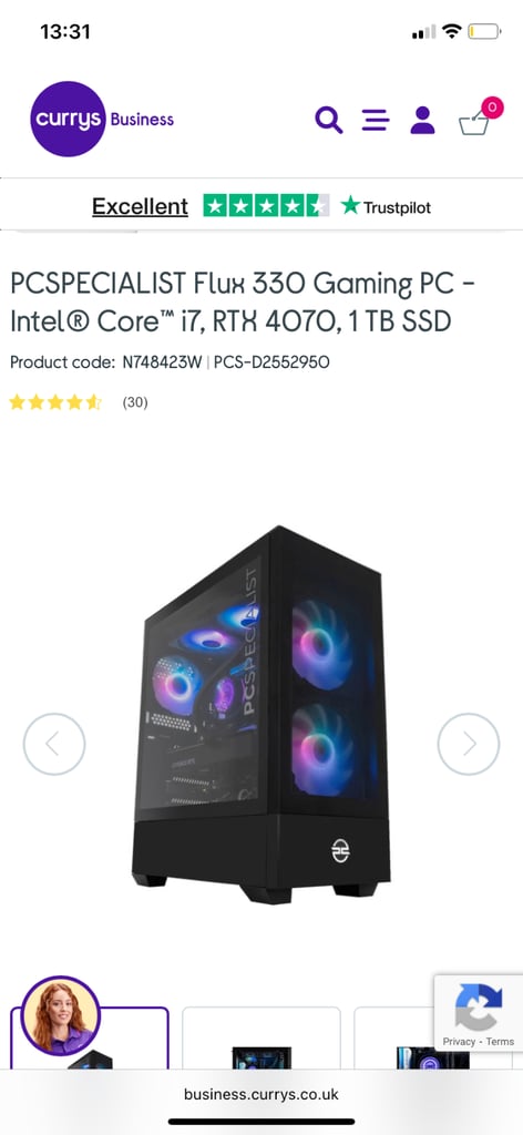 PCSpecialist Flux 330 Gaming PC