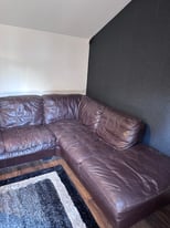 Free corner leather sofa 