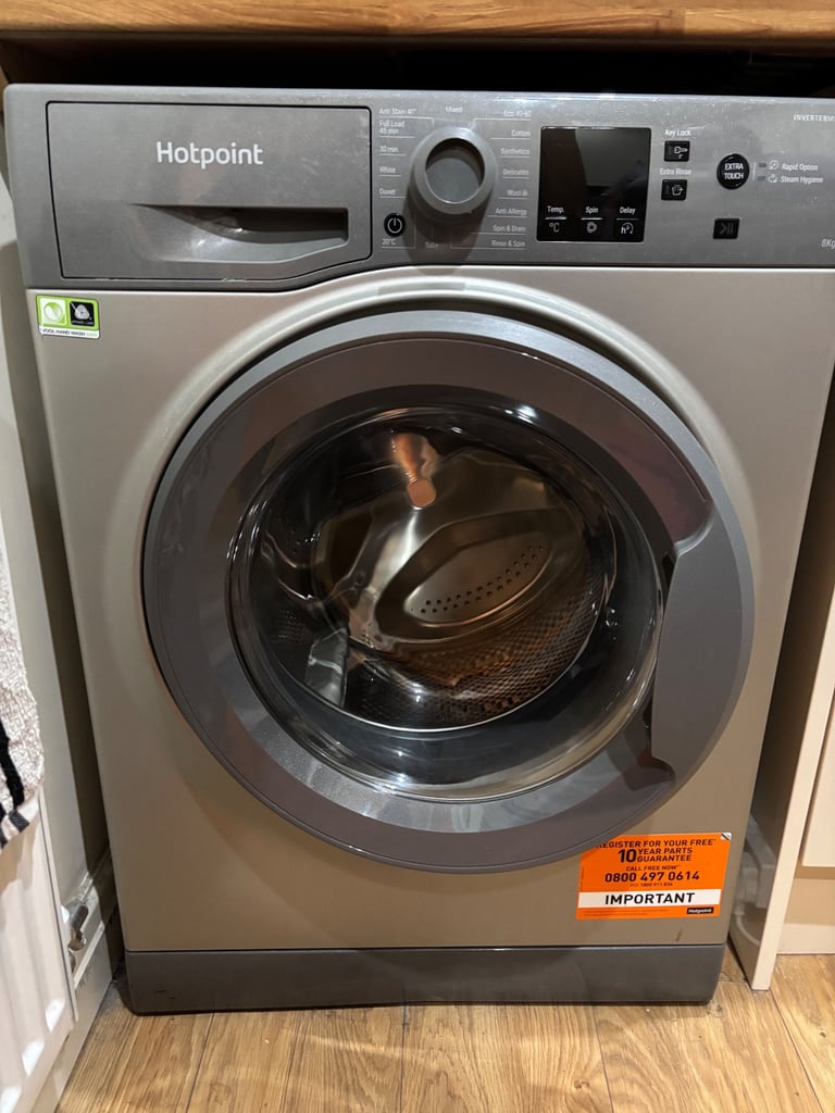 image for Hotpoint Graphite 8kg Washer