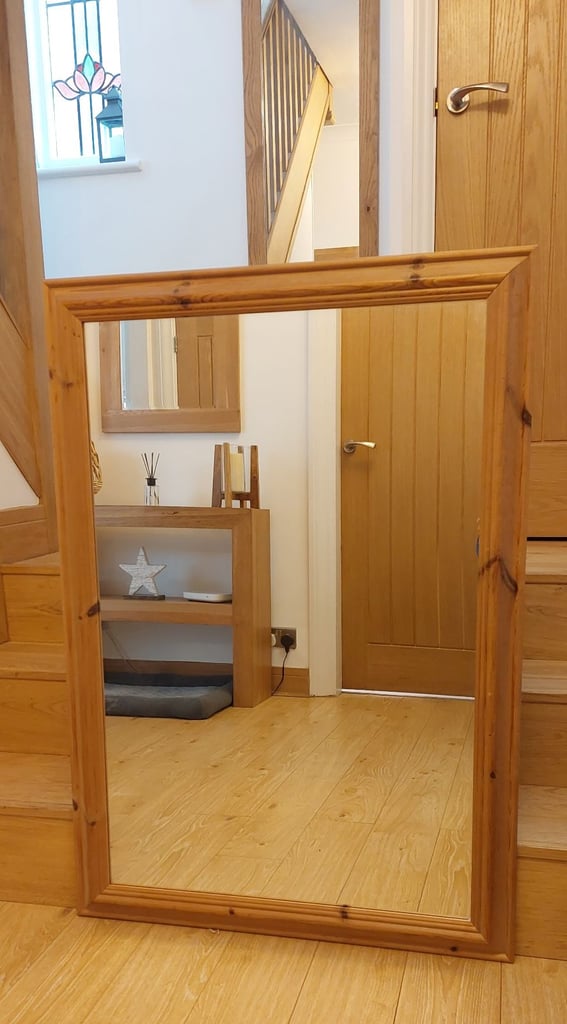 Large Durham Pine Mirror 