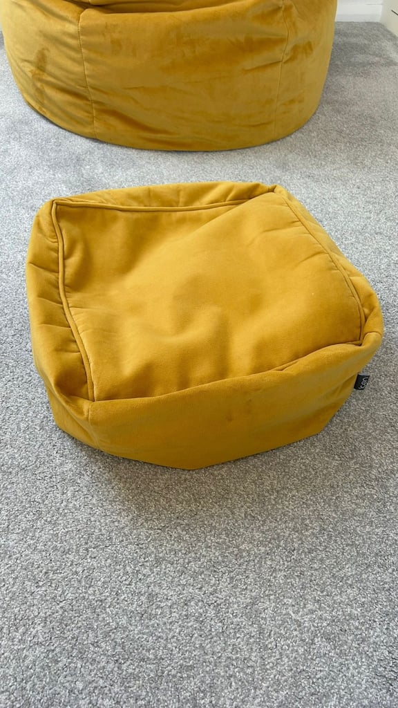 Bean bag and foot stool