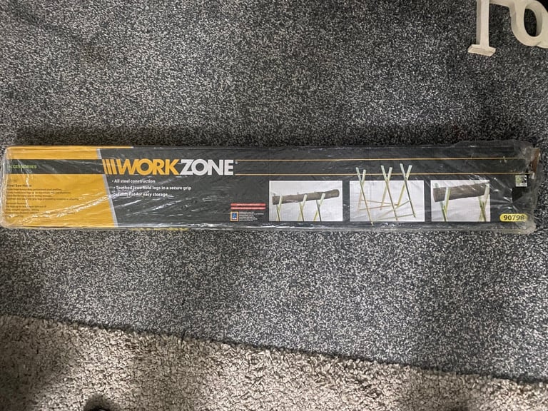 image for aldi work zone steel saw horse