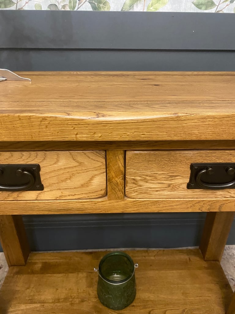 💖 Stunning solid oak Oak Furnitureland console table 