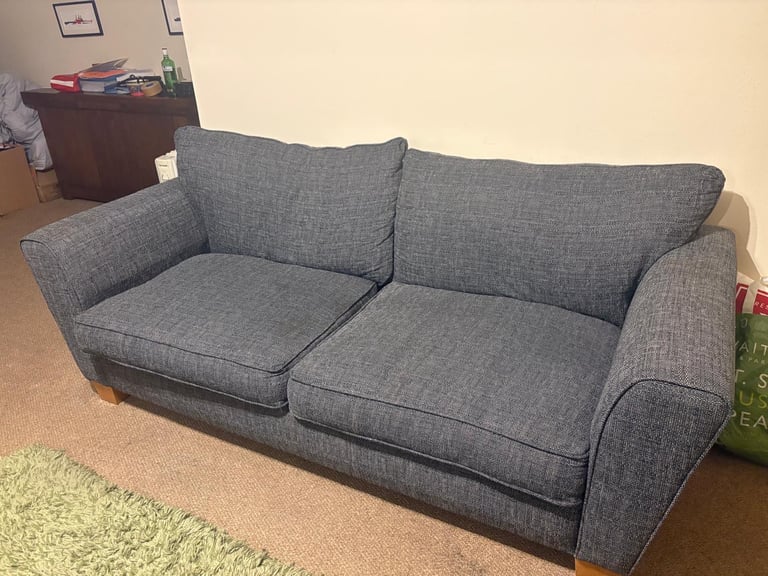 image for Grey large 3 seater sofa 
