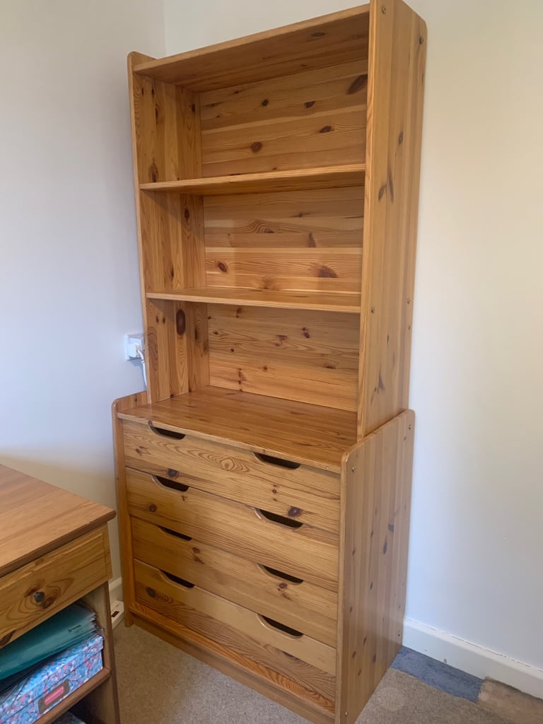 image for Wooden cupboards with shelf unit