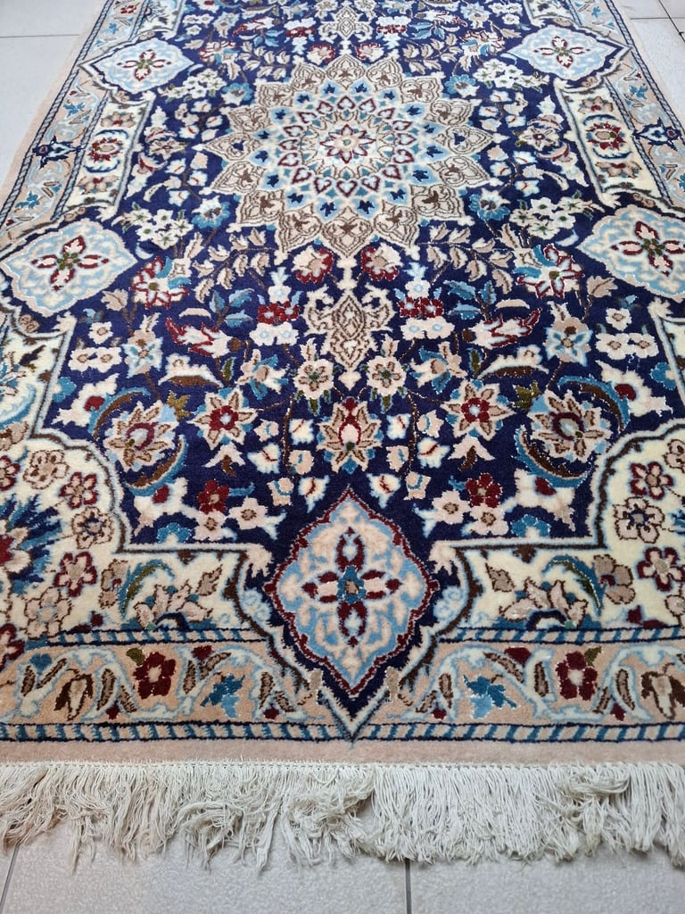 Handmade Persian Nain rug
