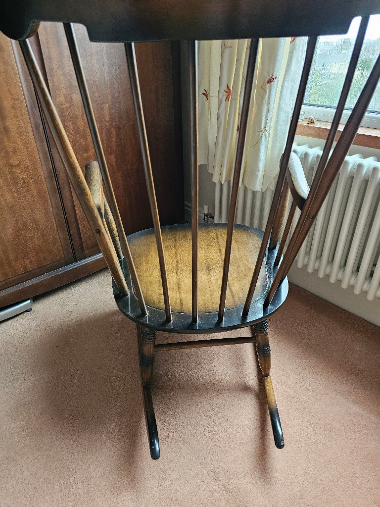 Wooden rocking chair