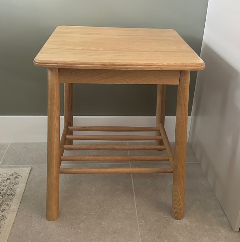 image for Oak Bedside/Side Table - Robert Dyas - Almost New