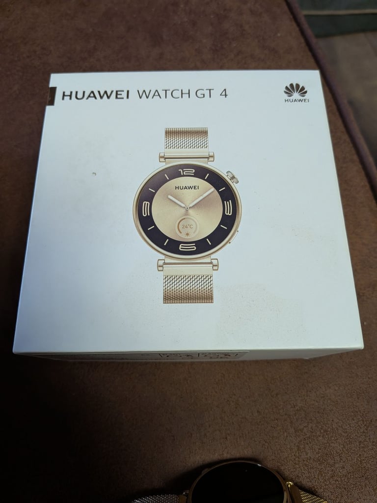 Ladies Huawei watch gt 4 Milanese gold 