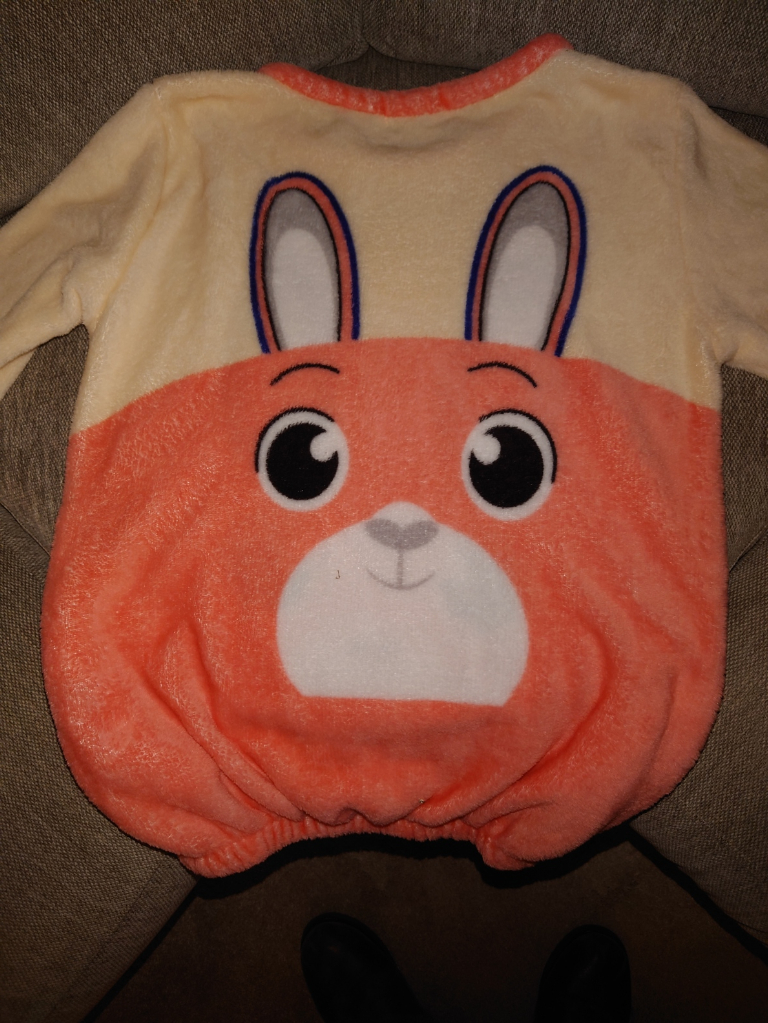 New Flannel Women Rabbit Pyjama set pink and cream